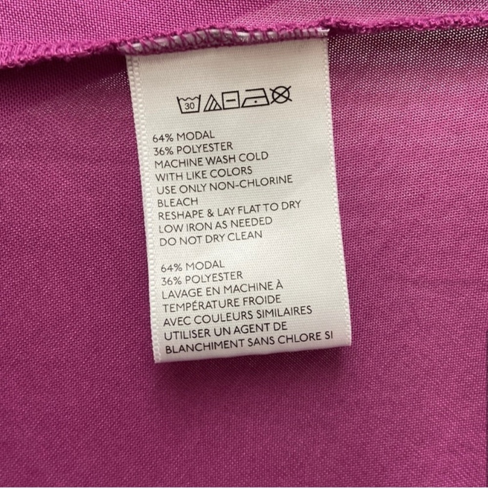 Women’s Kimchi Blue Off-The-Shoulder pink/purple flowy long-sleeves blouse. Sz S - Picture 6 of 8